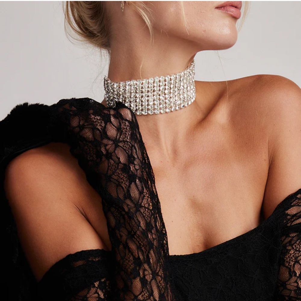12th Tribe Diamond CZ Choker Brand New
